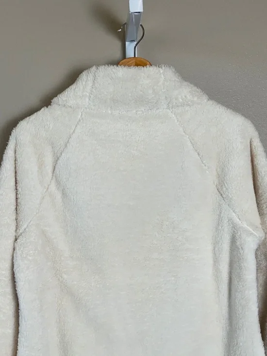 GAP Body Sherpa Mock-Neck Popover Kangaroo Pocket Sweatshirt - Picture 9 of 16